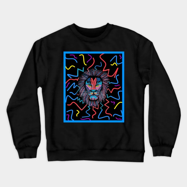 LION Face Crewneck Sweatshirt by SartorisArt1